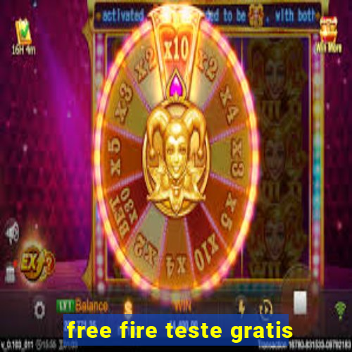 free fire teste gratis